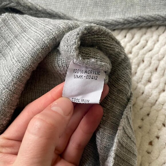 Men's Cavalli Classic Grey 90's Vintage Sweater - Size Medium - Picture 4 of 6